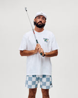 Castlebeard Birdie Juice Men's Golf T-Shirt – White, view 5