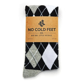Castlebeard Black and White Argyle Socks, view 2