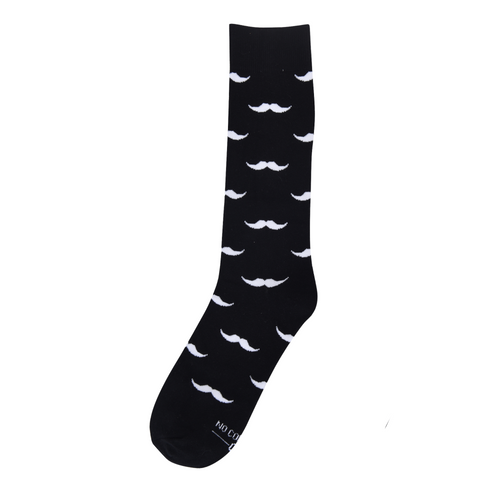 Castlebeard Black with White Mustache Socks