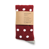 Castlebeard Burgundy with White Polka Dot Socks, view 4