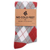 Castlebeard Burnt Orange Argyle Socks, view 2