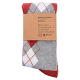 Castlebeard Burnt Orange Argyle Socks, view 3