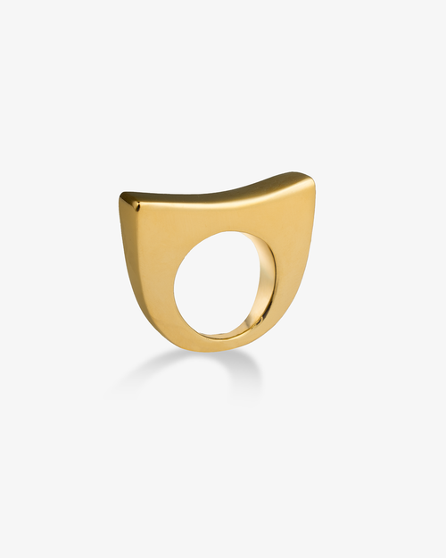 Castlebeard Caroline Wide Curved Gold Statement Ring