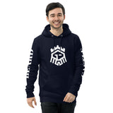 Castlebeard Logo Print Black Unisex essential eco hoodie, view 3