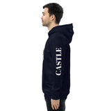 Castlebeard Logo Print Black Unisex essential eco hoodie, view 4
