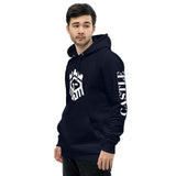 Castlebeard Logo Print Black Unisex essential eco hoodie, view 5