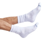 Castlebeard Casual White Crew Socks 3-Pack, view 2