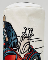 Castlebeard Check Sidecar Driver Barrel - Blue / White, view 5