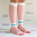Castlebeard CloudCotton Compression Socks - Stripes, view 5