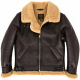 Castlebeard Cockpit USA Men's Spitfire B-3 Sheepskin Bomber Jacket | Made In USA, view 3