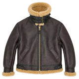 Castlebeard Cockpit USA Men's Spitfire B-3 Sheepskin Bomber Jacket | Made In USA, view 4