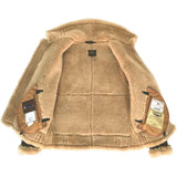 Castlebeard Cockpit USA Men's Spitfire B-3 Sheepskin Bomber Jacket | Made In USA, view 6