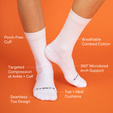 Castlebeard Combed Cotton Crew Socks, view 3