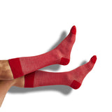 Castlebeard Crimson / White Mixed Socks 4 Pack -B, view 4