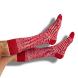 Castlebeard Crimson / White Mixed Socks 4 Pack -B, view 5
