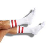 Castlebeard Crimson / White Mixed Socks 8 Pack, view 4
