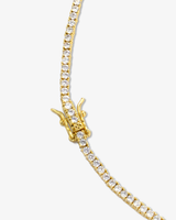 Castlebeard Cynthia 2MM Gold Round-Cut Tennis Choker Necklace, view 5