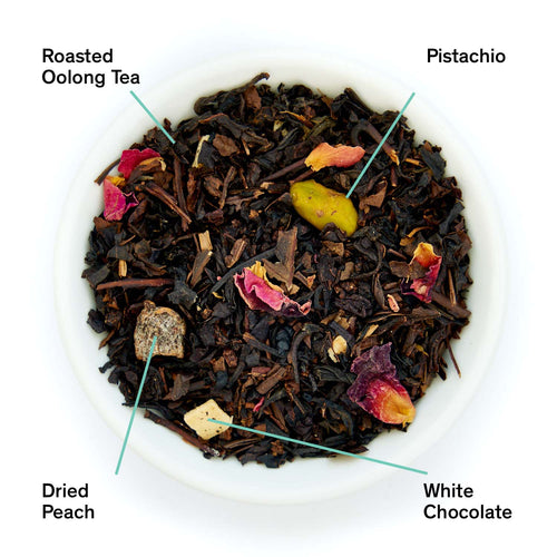 Castlebeard Dark Iris - Peach Pistachio Oolong Tea