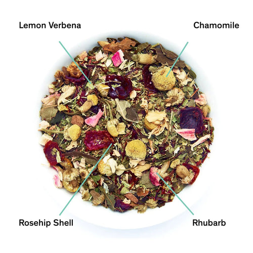 Castlebeard Days of Heaven - Rhubarb Verbena Chamomile Tea (Caffeine Free)