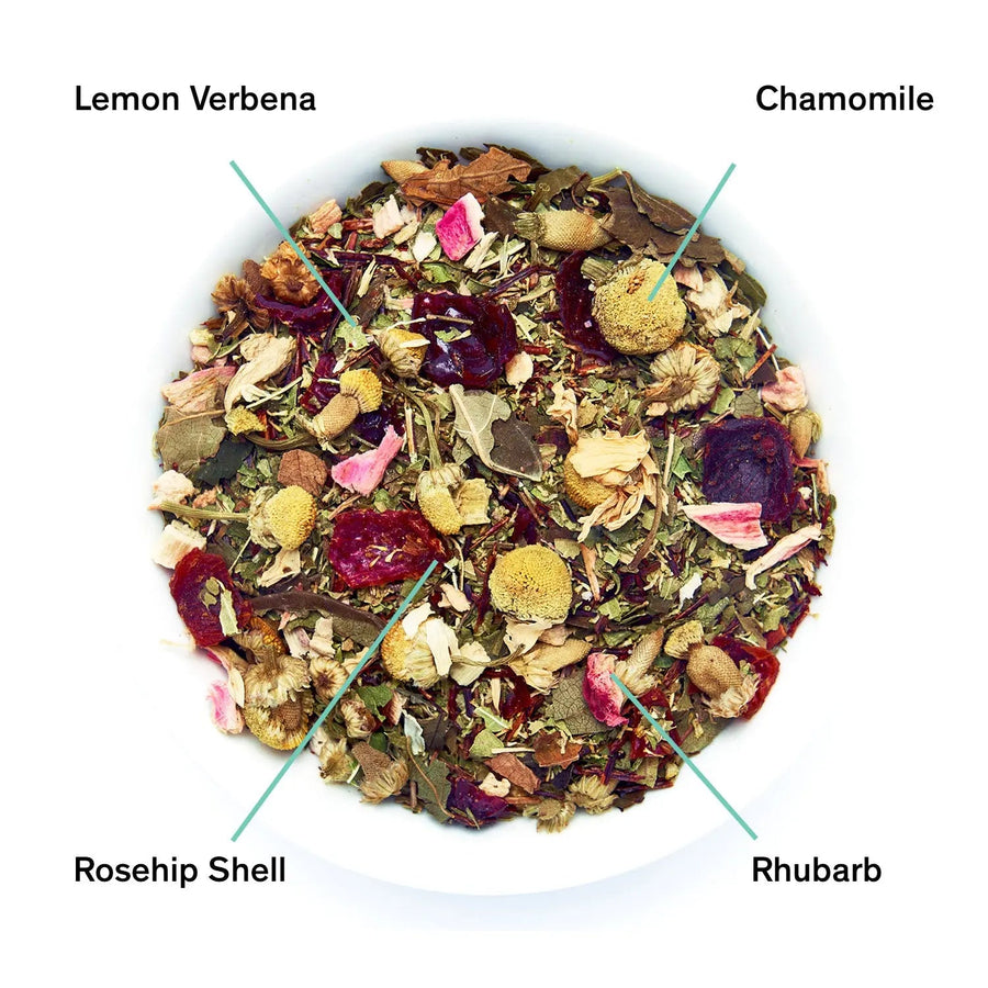 Castlebeard Days of Heaven - Rhubarb Verbena Chamomile Tea (Caffeine Free)