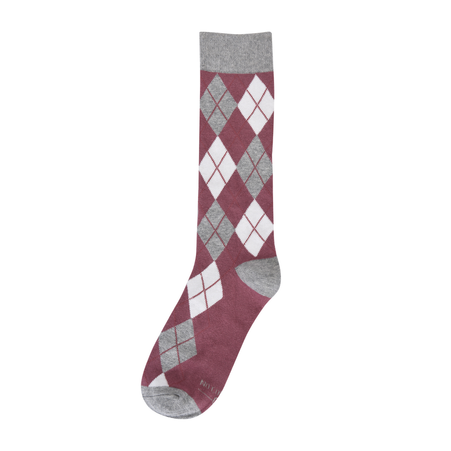 Castlebeard Desert Rose Argyle Socks