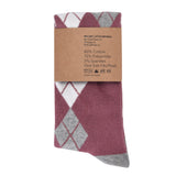 Castlebeard Desert Rose Argyle Socks, view 3