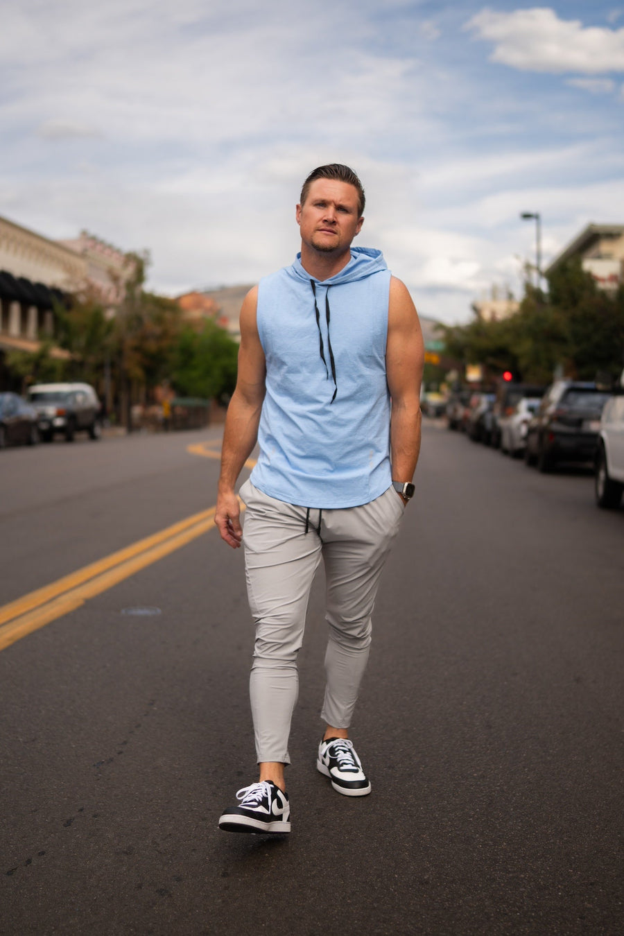 Castlebeard DETERMINED hooded sleeveless