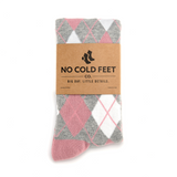 Castlebeard Dusty Rose Argyle Socks, view 2