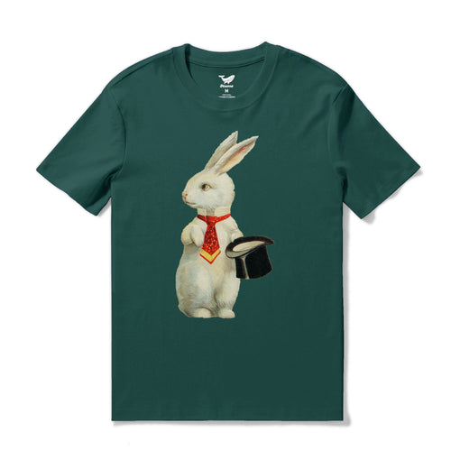 Castlebeard Easter Hawaiian Tee For Men Best Easter Wishes Tee Crew Neck 100% Cotton - DARK GREEN