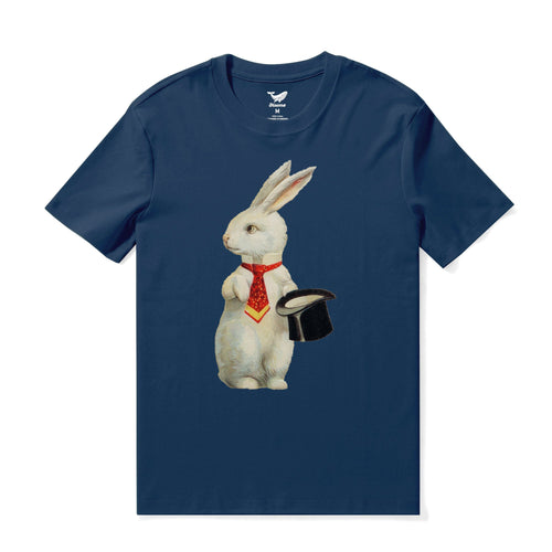 Castlebeard Easter Hawaiian Tee For Men Best Easter Wishes Tee Crew Neck 100% Cotton - NAVY BLUE