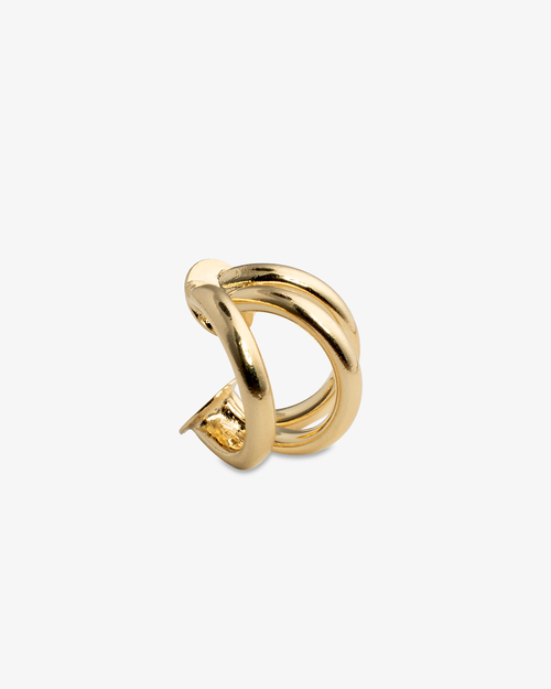 Castlebeard Ellen Sculptural Triple Loop Gold Ear Cuff