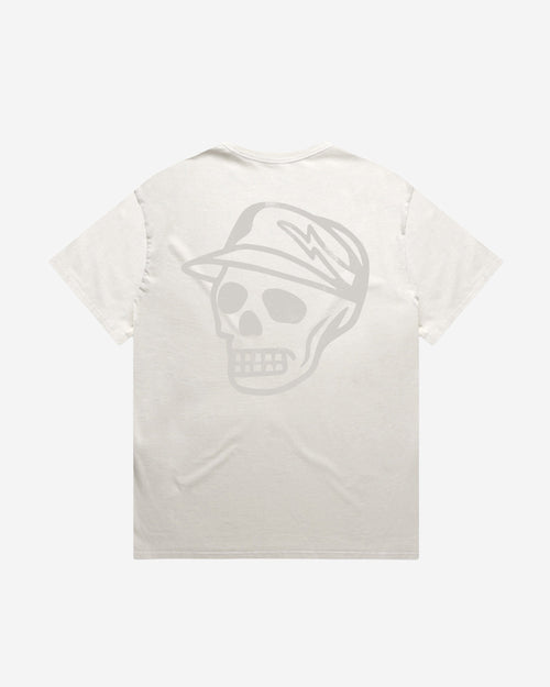 Castlebeard Faded Skull Caddie Tee - Faded Bone