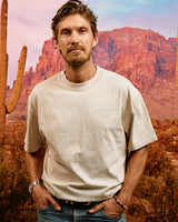 Castlebeard Faded Skull Caddie Tee - Faded Bone, view 2