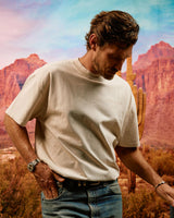 Castlebeard Faded Skull Caddie Tee - Faded Bone, view 3