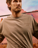 Castlebeard Faded Skull Caddie Tee - Faded Mushroom, view 2