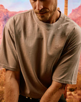 Castlebeard Faded Skull Caddie Tee - Faded Mushroom, view 3