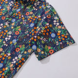 Castlebeard Floral Hawaiian Shirt For Men Button-down Short Sleeve 100% Cotton Shirt By Rachel Parker, view 4