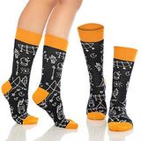 Castlebeard Fun Crew Socks 6-Pack, Cats & Music Mix, view 3