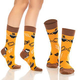 Castlebeard Fun Crew Socks 6-Pack, Coffee & Science Mix, view 2