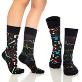 Castlebeard Fun Crew Socks 6-Pack, Coffee & Science Mix, view 6