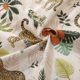 Castlebeard Funky Hawaiian Shirt For Men Adventure of the Jaguar Print Button Down Shirt By Julia Madoka, view 6