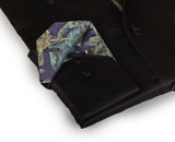 Castlebeard Go-To  Button-Up  Shirt With Contrast Details // Black // Contemporary Fit (Regular), view 2