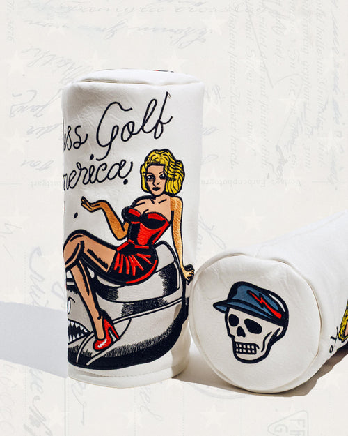 Castlebeard God Bless America Barrel Driver - White
