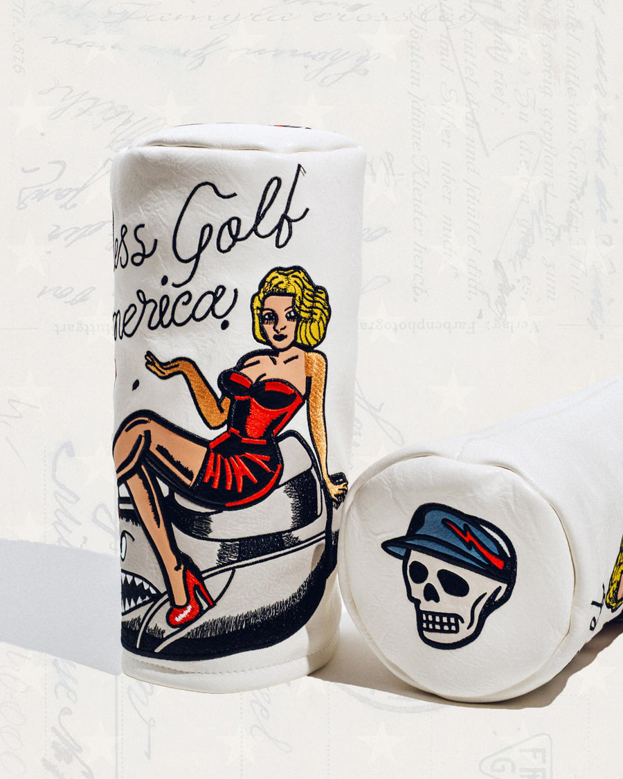 Castlebeard God Bless America Barrel Driver - White