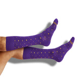 Castlebeard Gold / Purple Mixed Socks 4 Pack -B, view 2