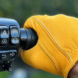 Castlebeard Gold Short Wrist Deerskin Gloves, view 2