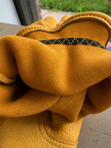 Castlebeard Gold Short Wrist Deerskin Gloves, view 4