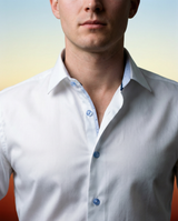 Castlebeard Gordon Button-Up Shirt With Contrast Details // White // Contemporary Fit (Regular), view 3