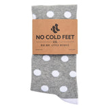 Castlebeard Grey Socks with White Polka Dot Socks, view 2