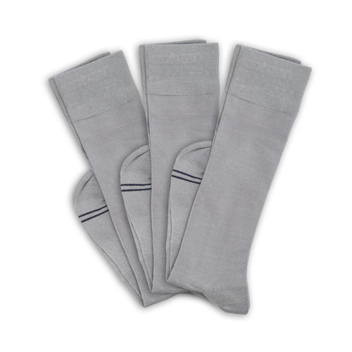 Castlebeard Greyson 3-Pack - Grey Dress Socks